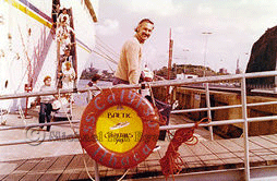 Me carrying Annaliese in her Carrycot at Stockholm